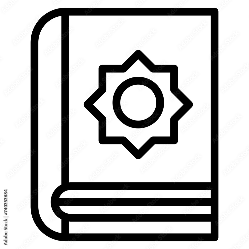 Quran icon vector. Trendy quran icon from religion isolated on white background. Vector illustration can be used for web and mobile graphic design, logo Quran icon vector. Trendy quran icon from religion isolated on white background. Vector illustration can be used for web and mobile graphic design, logo