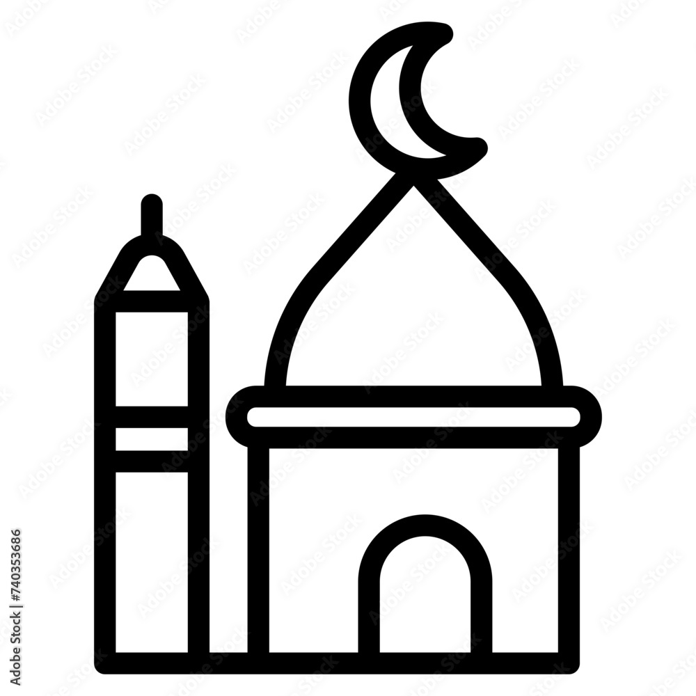 Islamic mosque icon, Religion, Islamic, Mosque, Prayer, Muslim mosque, islam icon vector Islamic mosque icon, Religion, Islamic, Mosque, Prayer, Muslim mosque, islam icon vector