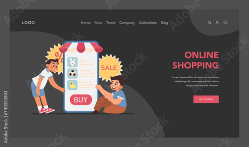 Online shopping concept. Flat vector illustration © inspiring.team