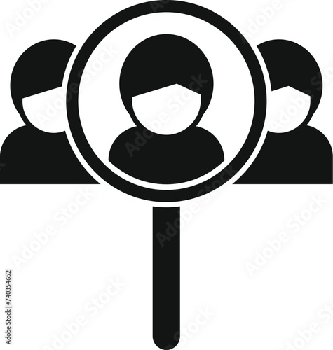 Search money letter icon simple vector. Term server. Personal trust document