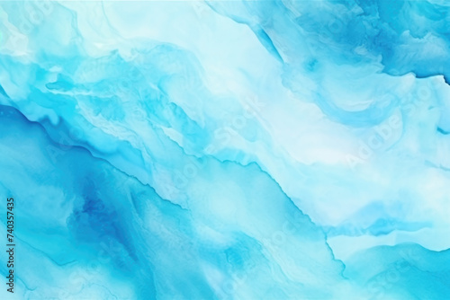 Blue azure turquoise abstract watercolor background  flow texture pattern wallpaper background