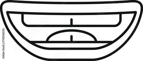 Activity articulation icon outline vector. Therapy diction. Cavity verbal word