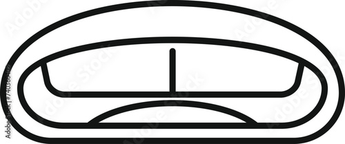 Therapy diction care icon outline vector. Verbal activity. Care learning motor