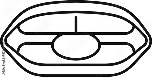 Activity mouth talking icon outline vector. Verbal care. Diction idiom word
