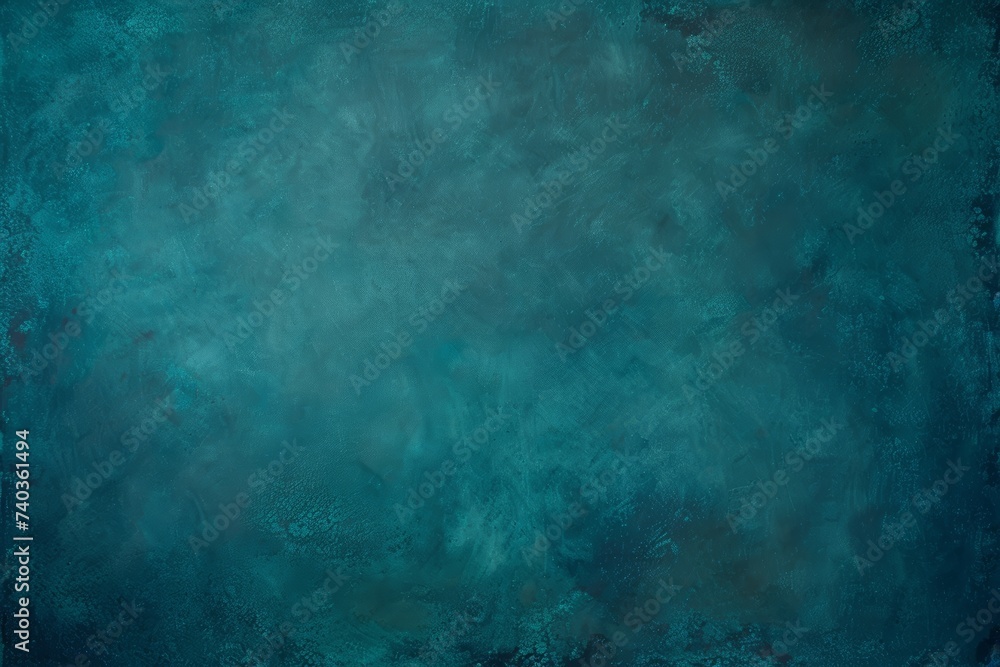 Blue and Green Abstract Painting. Generative AI
