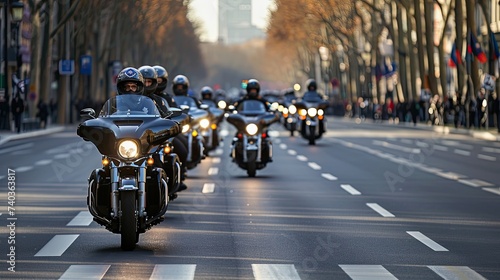 Police Motorcycle Convoy © RAMBYUL