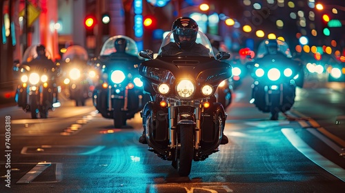 Police Motorcycle Convoy