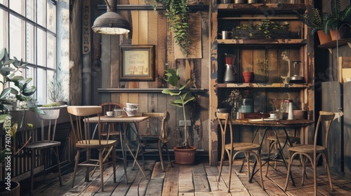 Rustic Cafe Ambiance © RAMBYUL