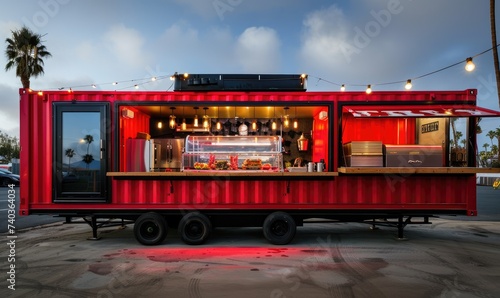 A food truck container