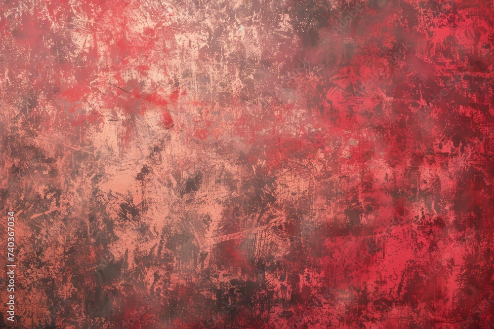 Red and Black Wall With Paint Splatters. Generative AI Red and Black Wall With Paint Splatters. Generative AI