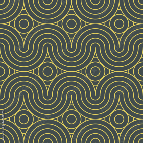 Simple wave line background. Vector illustration.