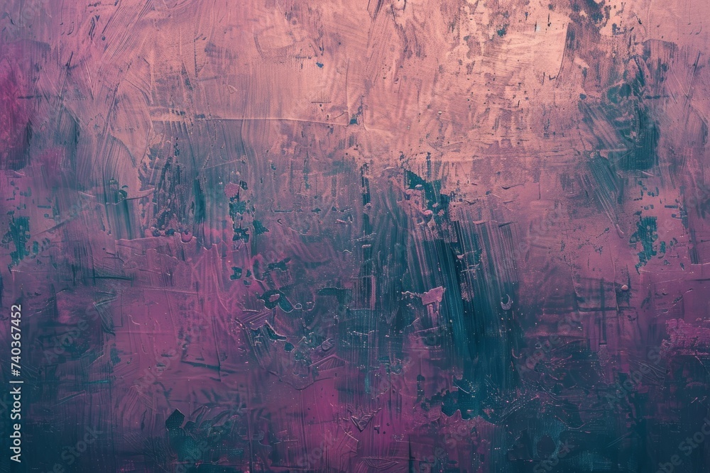 Abstract Painting With Pink and Blue Colors. Generative AI Abstract Painting With Pink and Blue Colors. Generative AI