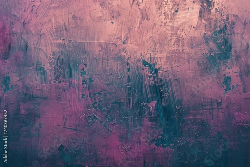 Abstract Painting With Pink and Blue Colors. Generative AI