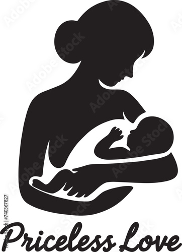 Mother and Daughter Celebrating Mother's Day, Mother and Son SVG, Mother and Baby, Mom Life