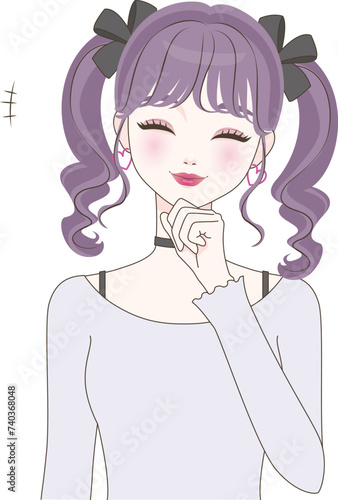 笑う女の子