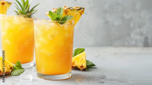Fresh pineapple beverage