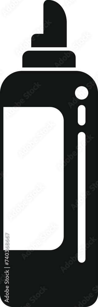 Razor foam bottle icon simple vector. Male care treatment. Body cosmetology Razor foam bottle icon simple vector. Male care treatment. Body cosmetology