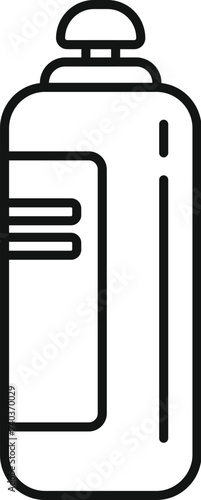 Shampoo bottle icon outline vector. Beauty parlor artist. Female fashion