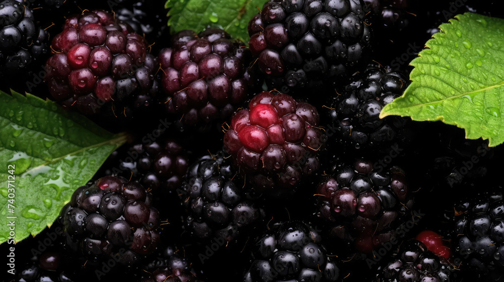 blackberries close up. background of fresh fruits with bright colors blackberries close up. background of fresh fruits with bright colors