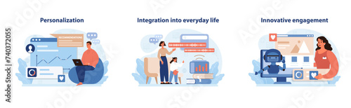 Brand Rituals Illustration Series. Captivating visuals on personalization.