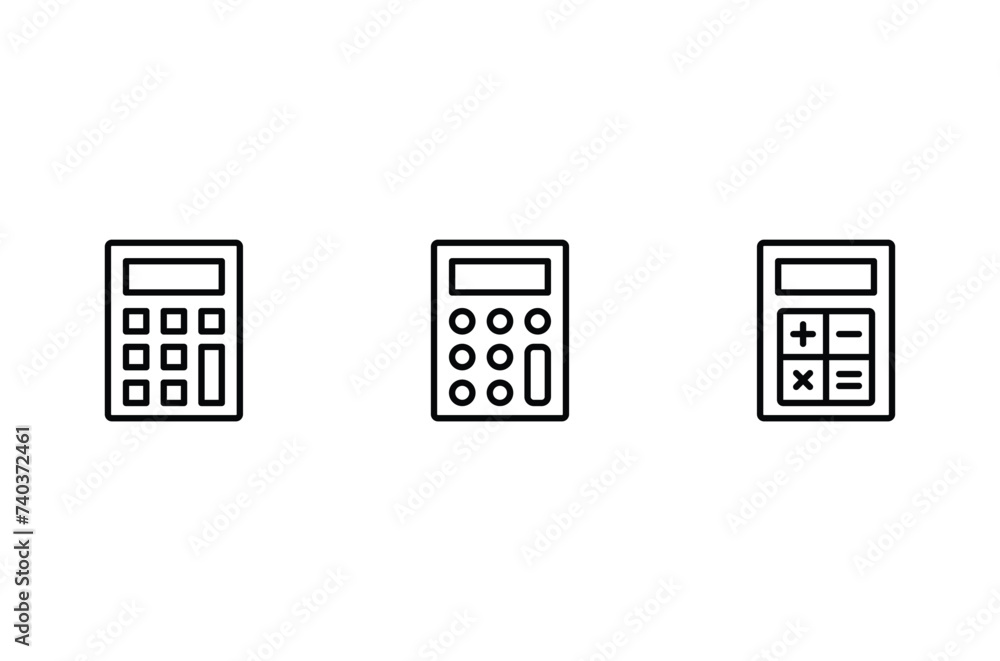 Calculator vector icon. Calculator symbol icon Calculator vector icon. Calculator symbol icon