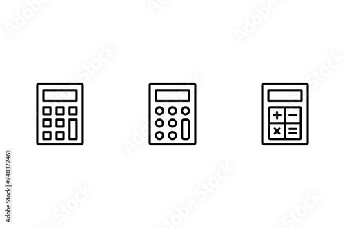 Calculator vector icon. Calculator symbol icon