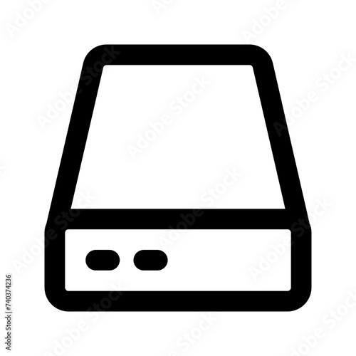 local disk line icon
