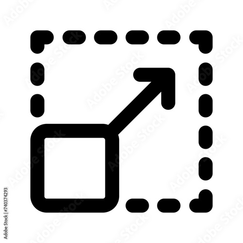 resize line icon