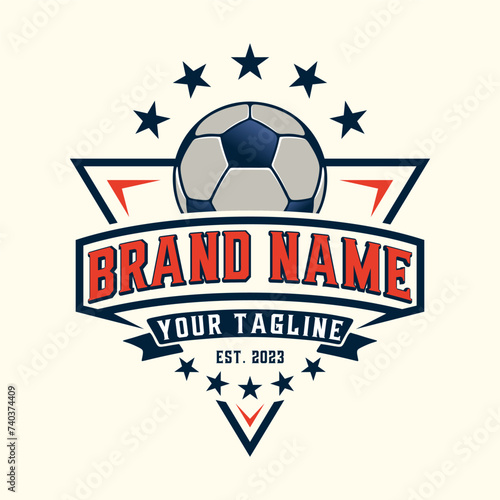 soccer vector logo. for football clubs lovers.