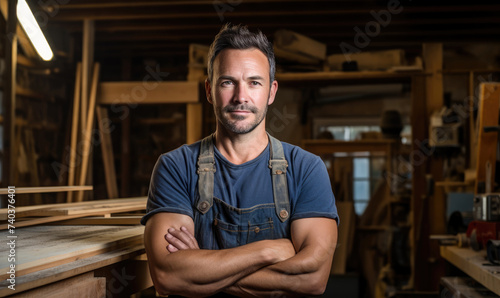 A young man carpenter