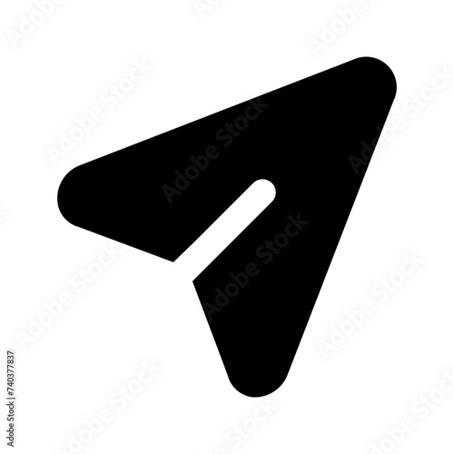 send glyph icon