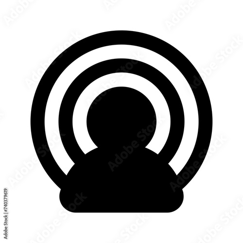 influencer glyph icon