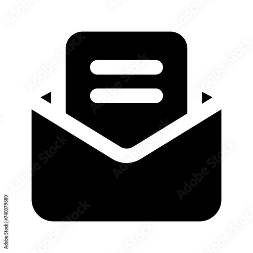 newsletter glyph icon