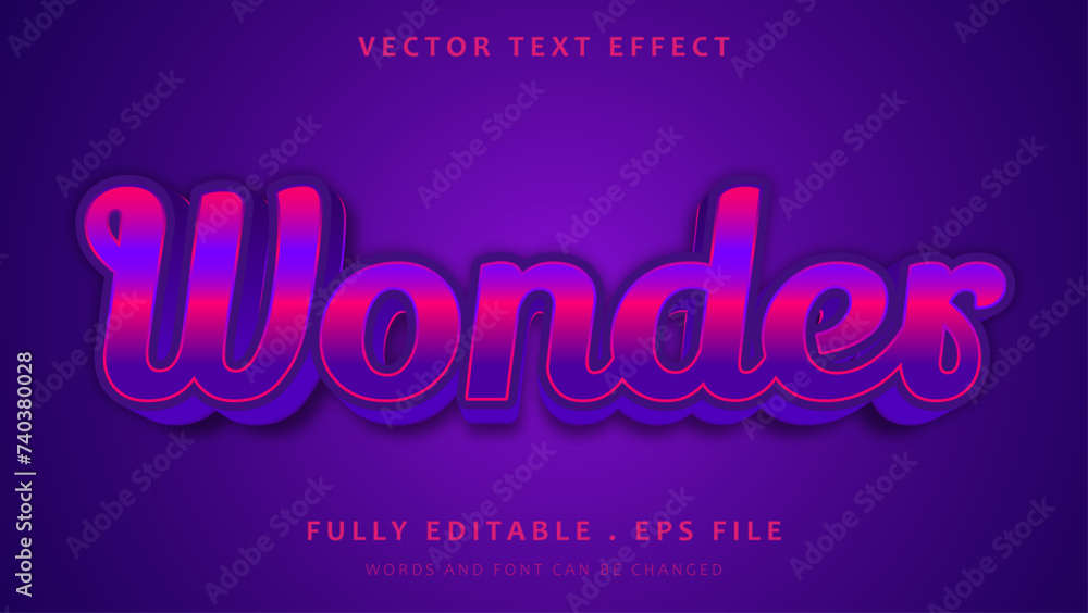 3d Gradient Violet Editable Text Effect Design Template 3d Gradient Violet Editable Text Effect Design Template