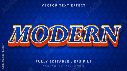 3d Modern Colorful Editable Text Effect Design Template