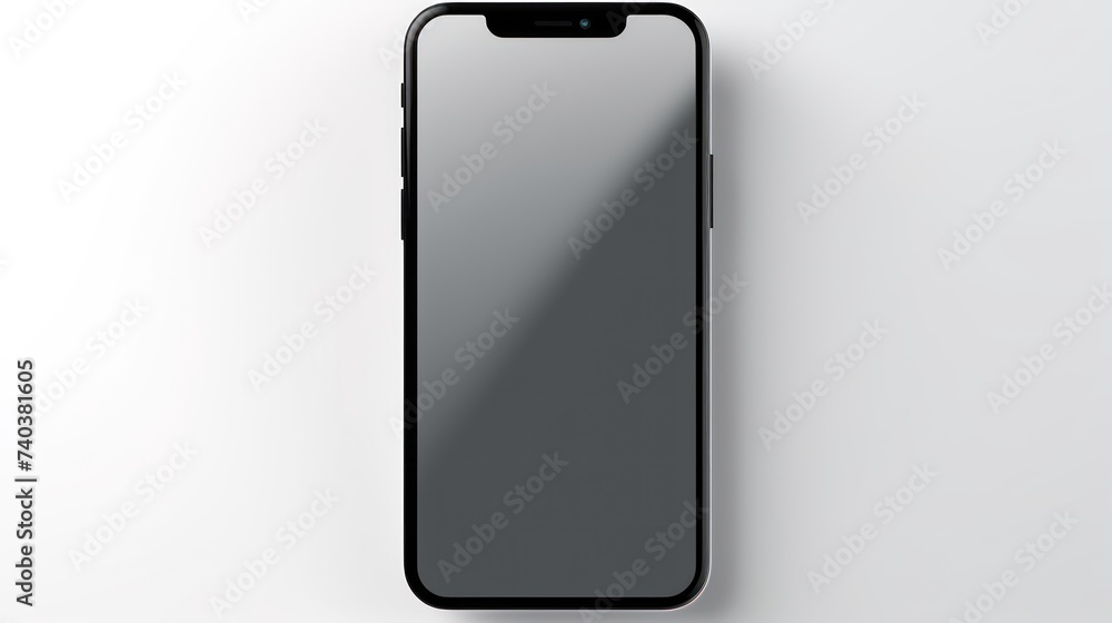 A Smartphone with empty touch screen, new model - stock vector A Smartphone with empty touch screen, new model - stock vector
