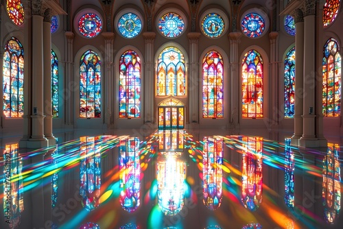 美しい教会のステンドグラス