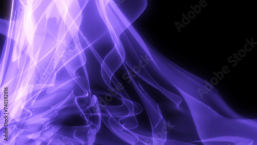 Abstract purple smoke on a black background.