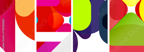 Geometric elements abstract backgrounds for wallpaper, business card, cover, poster, banner, brochure, header, website