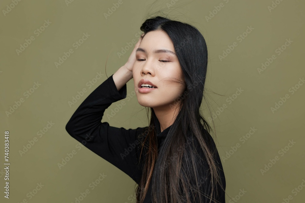 Japanese woman femininity salon cosmetic hair fashion asian portrait beauty glamour model face beautiful Japanese woman femininity salon cosmetic hair fashion asian portrait beauty glamour model face beautiful