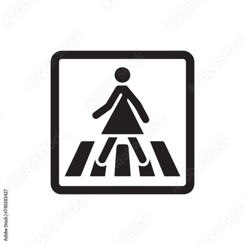 pedestrian crossing sign