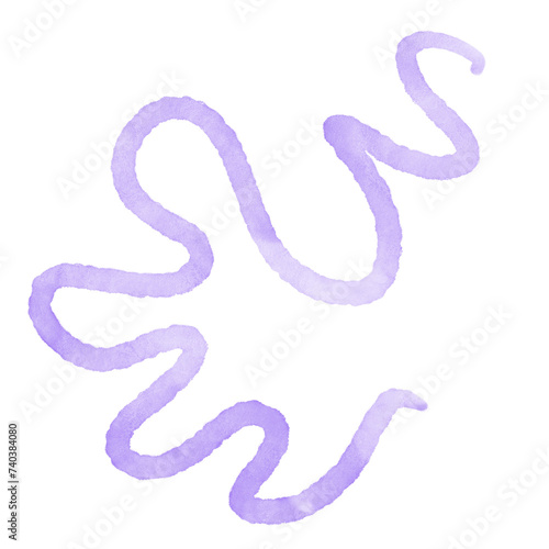 Colorful Squiggly Lines Decoration