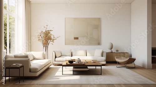 Interior design of modern luxury living room 