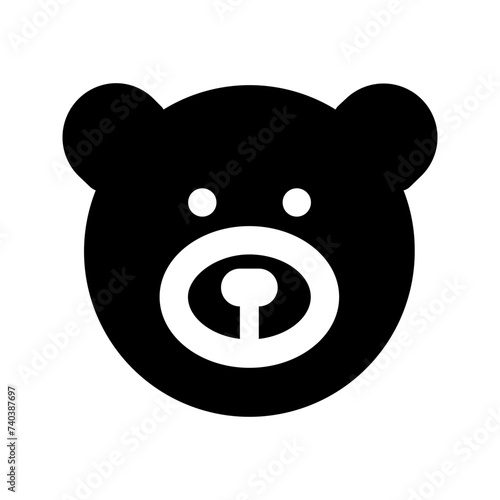 bear glyph icon