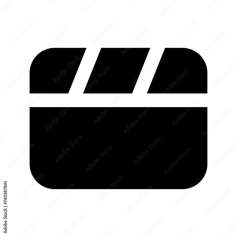 clapperboard glyph icon clapperboard glyph icon
