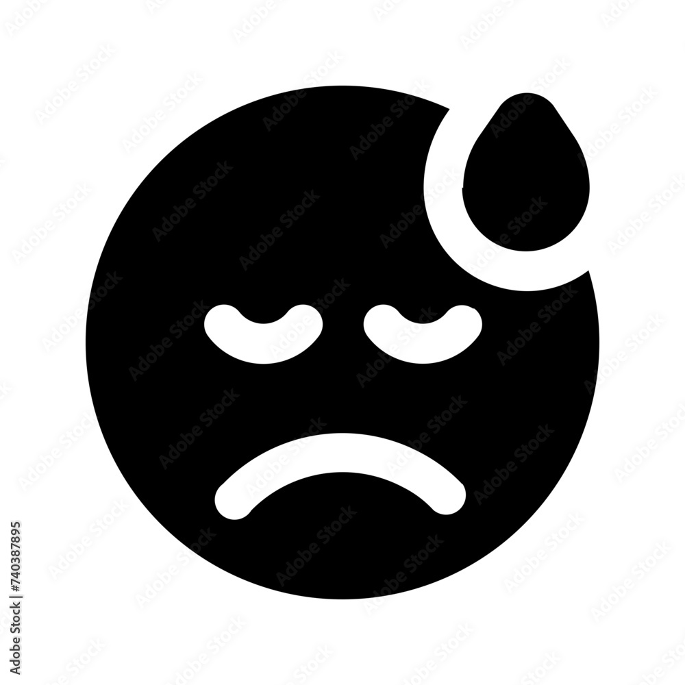 disappointed glyph icon disappointed glyph icon