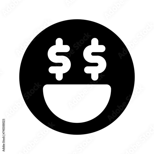 greed glyph icon