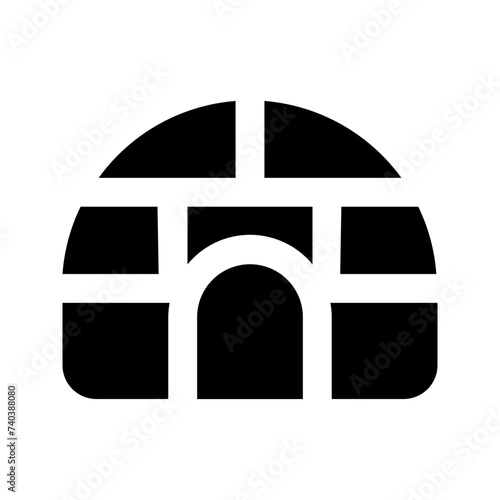 igloo glyph icon