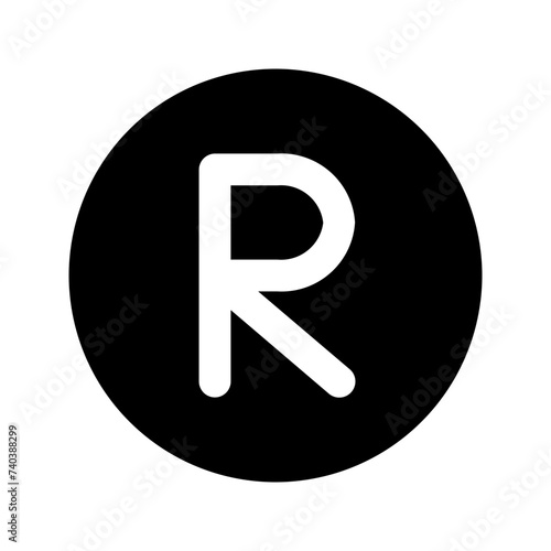 rand glyph icon