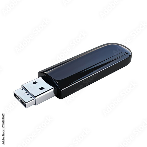 USB Flash Drive Isolated